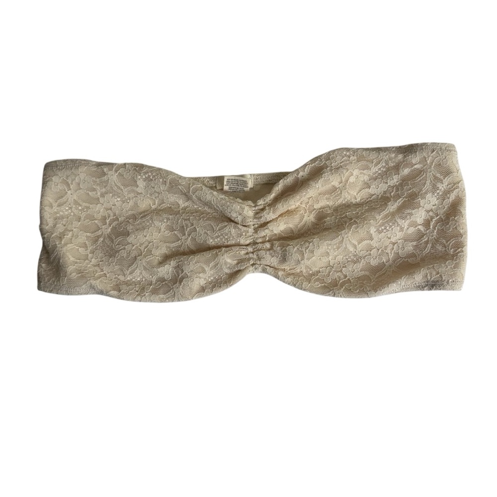 Aerie Lace Ruch Bandeau Bra Medium